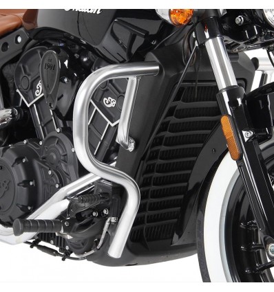Paramotore Hepco & Becker cromato per Indian Scout Bobber dal 2017