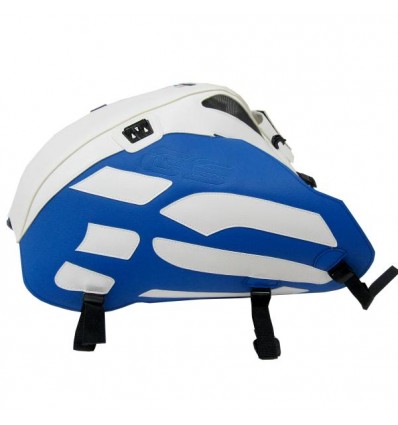 Copriserbatoio Bagster per BMW R1200 GS ADV dal 2014 in similpelle bianco e blu