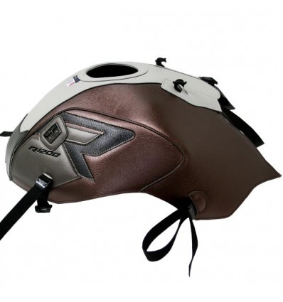 Copriserbatoio Bagster per BMW R1200R dal 2015 in similpelle nickel,marrone e bianco