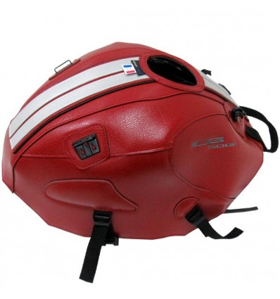 Copriserbatoio Bagster per Honda CB 500F dal 2016 in similpelle rosso e bianco