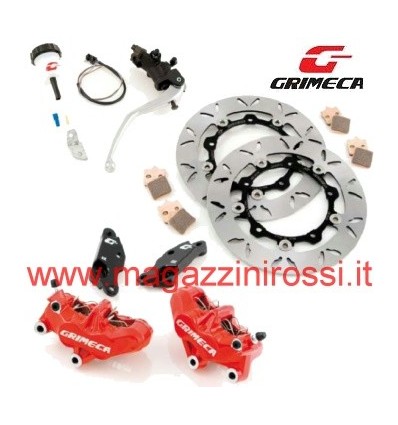 Kit impianto frenante Grimeca anteriore Yamaha T-Max 50 Kit impianto frenante Grimeca anteriore Yamaha T-Max 50