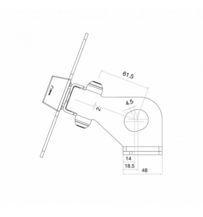 Portatarga regolabile Rizoma Outside per moto Softail Portatarga regolabile Rizoma Outside per moto Softail