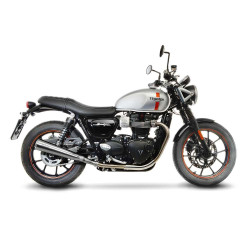 Terminali Leovince Classic Racer per Triumph Street Twin 16-17 Terminali Leovince Classic Racer per Triumph Street Twin 16-17