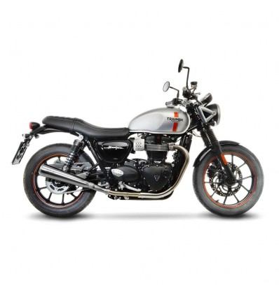 Terminali Leovince Classic Racer per Triumph Street Twin 16-17 Terminali Leovince Classic Racer per Triumph Street Twin 16-17