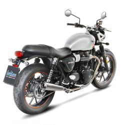 Terminali Leovince Classic Racer per Triumph Street Twin 16-17 Terminali Leovince Classic Racer per Triumph Street Twin 16-17
