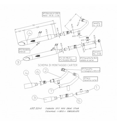 Scarico Leovince Silvertail K02 per Yamaha XVS Drag Star 99-03 Scarico Leovince Silvertail K02 per Yamaha XVS Drag Star 99-03