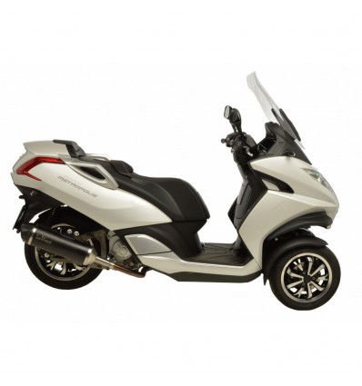 Scarico Leovince Nero inox per Peugeot Metropolis 400i 13-16 Scarico Leovince Nero inox per Peugeot Metropolis 400i 13-16