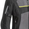 Giacca da moto Ixon Raptor nera, grigia e giallo fluo
