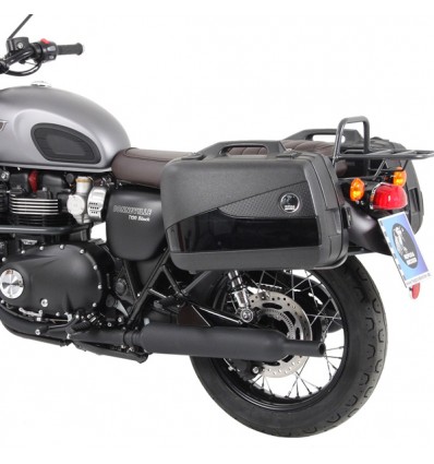 Telai laterali cromati Hepco & Becker per Triumph Bonneville T100 e T100 Black dal 2017 Telai laterali cromati Hepco & Becker per Triumph Bonneville T100 e T100 Black dal 2017