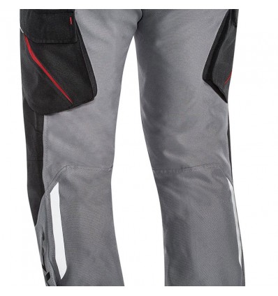Pantaloni donna tecnici da moto Ixon modello Sicilia neri, grigi e rossi Pantaloni donna tecnici da moto Ixon modello Sicilia neri, grigi e rossi