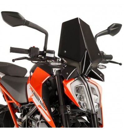 Cupolino Puig Naked nero per KTM Duke 390 dal 2017 Cupolino Puig Naked nero per KTM Duke 390 dal 2017