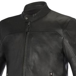 Giacca da moto in pelle Alpinestars Brera nera Giacca da moto in pelle Alpinestars Brera nera