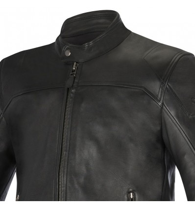 Giacca da moto in pelle Alpinestars Brera nera Giacca da moto in pelle Alpinestars Brera nera