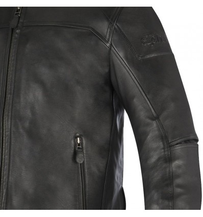 Giacca da moto in pelle Alpinestars Brera nera Giacca da moto in pelle Alpinestars Brera nera