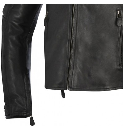 Giacca da moto in pelle Alpinestars Brera nera Giacca da moto in pelle Alpinestars Brera nera