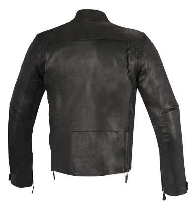 Giacca da moto in pelle Alpinestars Brera nera Giacca da moto in pelle Alpinestars Brera nera