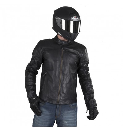 Giacca da moto in pelle Alpinestars Brera nera Giacca da moto in pelle Alpinestars Brera nera