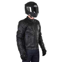 Giacca da moto in pelle Alpinestars Brera nera Giacca da moto in pelle Alpinestars Brera nera