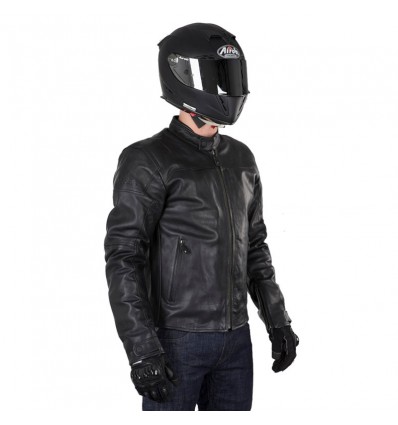Giacca da moto in pelle Alpinestars Brera nera Giacca da moto in pelle Alpinestars Brera nera