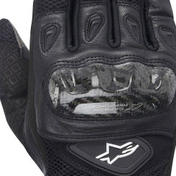 Guanti da moto Alpinestars SMX-2 Air Carbon neri Guanti da moto Alpinestars SMX-2 Air Carbon neri