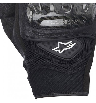 Guanti da moto Alpinestars SMX-2 Air Carbon neri Guanti da moto Alpinestars SMX-2 Air Carbon neri
