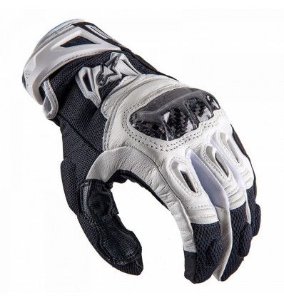 Guanti da moto Alpinestars SMX-2 Air Carbon bianchi e neri Guanti da moto Alpinestars SMX-2 Air Carbon bianchi e neri