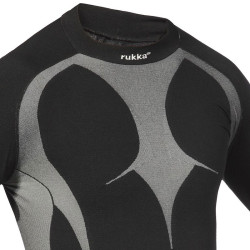 Maglia termica Rukka modello Max nera e argento Maglia termica Rukka modello Max nera e argento