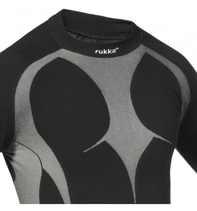 Maglia termica Rukka modello Max nera e argento Maglia termica Rukka modello Max nera e argento