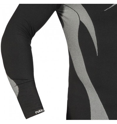 Maglia termica Rukka modello Max nera e argento Maglia termica Rukka modello Max nera e argento
