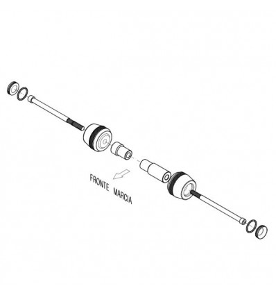 Tamponi paratelaio Lightech per Kawasaki Z750 07-12 e Z1000 07-09 Tamponi paratelaio Lightech per Kawasaki Z750 07-12 e Z1000 07-09
