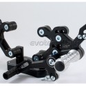 Pedane arretrate regolabili Evotech per Ducati 749 e 999 Pedane arretrate regolabili Evotech per Ducati 749 e 999