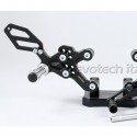Pedane arretrate regolabili Evotech per Ducati 749 e 999 Pedane arretrate regolabili Evotech per Ducati 749 e 999