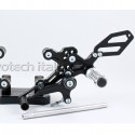 Pedane arretrate regolabili Evotech per Ducati 749 e 999 Pedane arretrate regolabili Evotech per Ducati 749 e 999