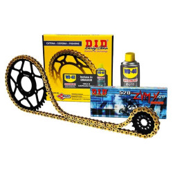 Kit catena corona e pignone DID per Ducati 749, 749R e 749S Kit catena corona e pignone DID per Ducati 749, 749R e 749S