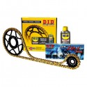 Kit catena corona e pignone DID per Ducati 749, 749R e 749S Kit catena corona e pignone DID per Ducati 749, 749R e 749S