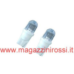 Coppia lampade T10 Color Led 12v bianco