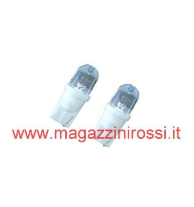 Coppia lampade T10 Color Led 12v bianco Coppia lampade T10 Color Led 12v bianco