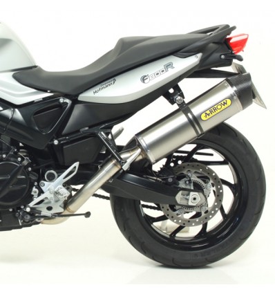 Terminale Arrow Maxi Race-Tech Alluminium Dark per BMW F800R 09-16 Terminale Arrow Maxi Race-Tech Alluminium Dark per BMW F800R 09-16