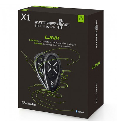 Interfono da casco Bluetooth Cellular Line Link Interfono da casco Bluetooth Cellular Line Link