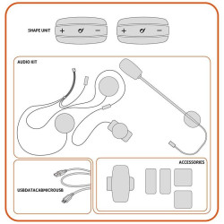 Interfono da casco Bluetooth Cellular Line Shape Interfono da casco Bluetooth Cellular Line Shape