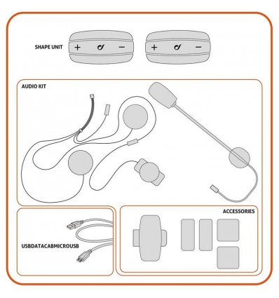 Interfono da casco Bluetooth Cellular Line Shape Interfono da casco Bluetooth Cellular Line Shape