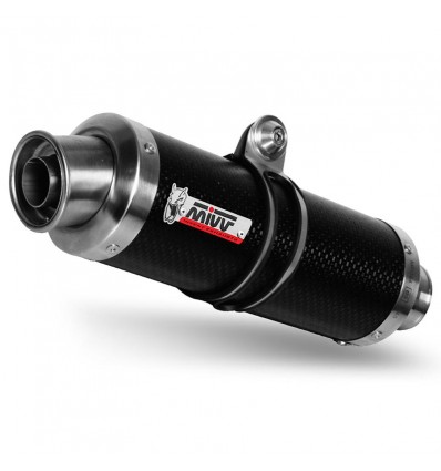 Marmitta Mivv Tondo Corto GP Carbonio per Suzuki GSX-S 750 dal 2017