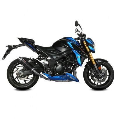 Marmitta Mivv Tondo Corto GP Steel Black per Suzuki GSX-S 750 dal 2017 Marmitta Mivv Tondo Corto GP Steel Black per Suzuki GSX-S 750 dal 2017