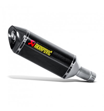 Marmitta Akrapovic Slip On Carbonio omologata per Suzuki GSX-S 750 dal 2017