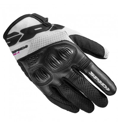 Guanti donna da moto Spidi Flash-R EVO neri e bianchi Guanti donna da moto Spidi Flash-R EVO neri e bianchi