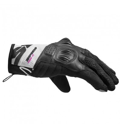 Guanti donna da moto Spidi Flash-R EVO neri e bianchi Guanti donna da moto Spidi Flash-R EVO neri e bianchi