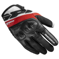 Guanti donna da moto Spidi Flash-R EVO neri bianchi e rossi Guanti donna da moto Spidi Flash-R EVO neri bianchi e rossi