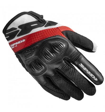 Guanti donna da moto Spidi Flash-R EVO neri bianchi e rossi Guanti donna da moto Spidi Flash-R EVO neri bianchi e rossi