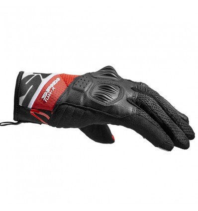 Guanti donna da moto Spidi Flash-R EVO neri bianchi e rossi Guanti donna da moto Spidi Flash-R EVO neri bianchi e rossi