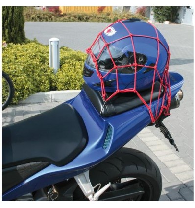 Rete elastica Lampa rossa con ganci in metallo Rete elastica Lampa rossa con ganci in metallo